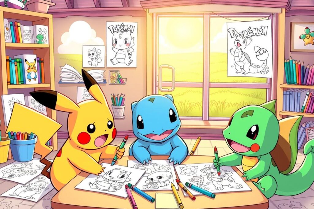 Pokemon coloring fun