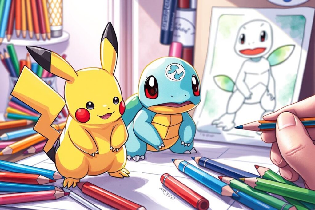 Pokémon coloring techniques
